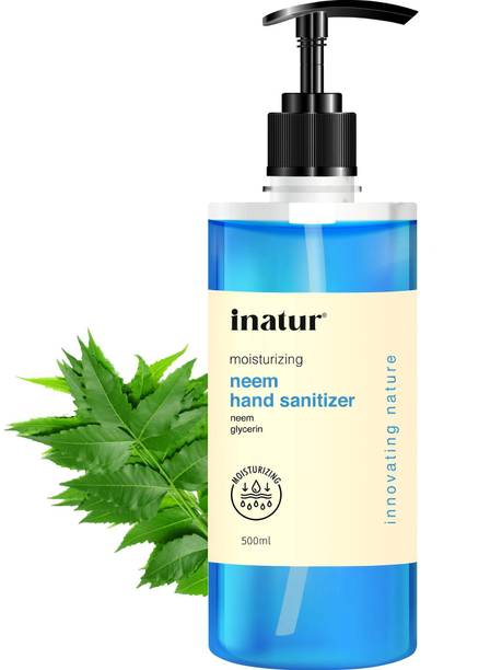 inatur Moisturising With Neem Extract, Kills 99.9% Germs Hand Sanitizer Pump Dispenser