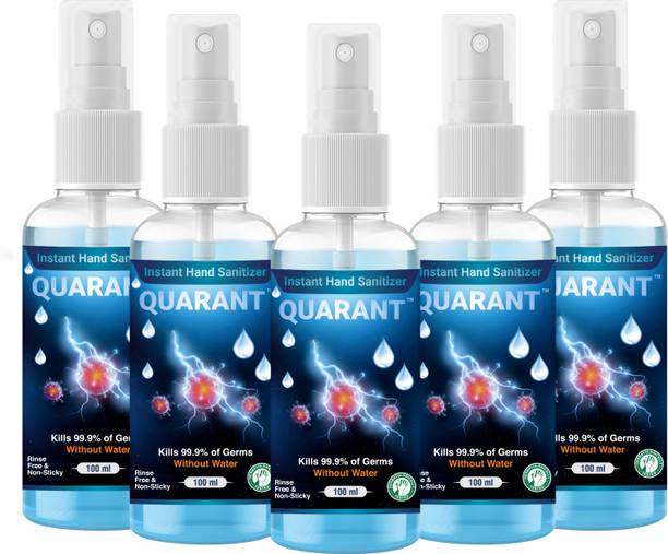 QUARANT 80% Alcohol Based Instant  Spray, Pocket Size, Kills 99.95% Germs Hand Sanitizer Bottle