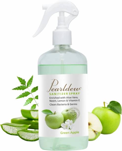 Pearldew  (Spray) Green Apple Sanitizer Spray Pump Dispenser