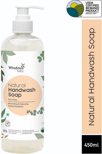 Windmill baby Coco Shea Liquid Hand wash Soap Nourishing and Hydrating for The Whole Family Hand Wash Bottle