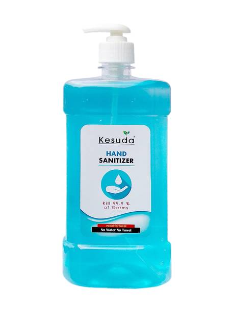 KESUDA Alcohol Based 1 liter  GEL with Pump Hand Sanitizer Pump Dispenser