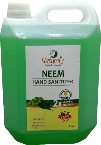 Natural's Care for Beauty 70% Alcohol Multi Purpose Sanitizer with Neem Extracts,  Kills 99% Germs Hand Sanitizer Bottle
