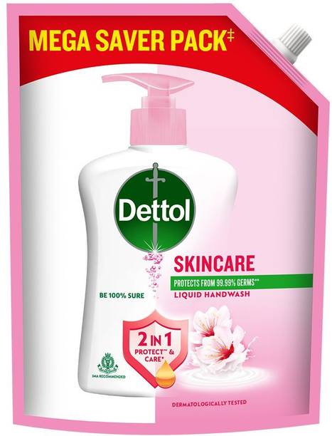 Dettol Liquid Handwash Refill - Skincare Moisturizing Hand Wash Pouch