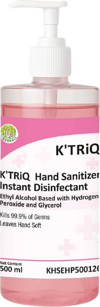 K'TRiQ Sanitizer Spray 500 ml | Liquid Sanitizer |  500 ml | Small Size Hand Sanitizer Bottle