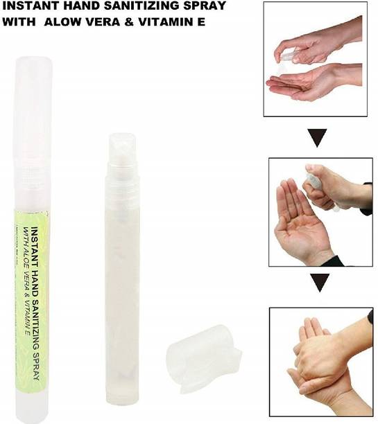 PREMSONS Sanitizing Spray Pen with Aloe Vera & Vitamin E - Anti-Bacterial  Refreshing Spray, Soft Hands Germs Hand Sanitizer Bottle