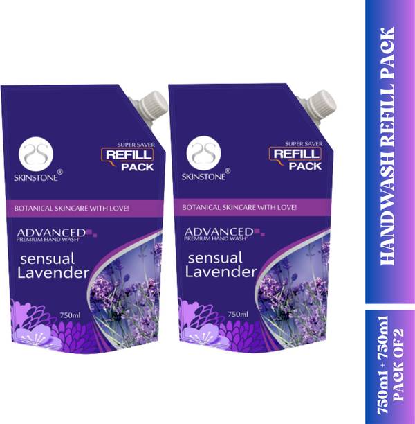 SKINSTONE Sensual Lavender Refill Pack (Pack of 2) Hand Wash Pouch
