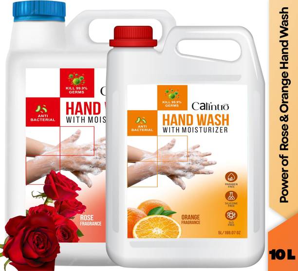 Calintro Rose & Orange Herbal Purifying Handwash Deep Cleansing, Aromatic Freshness Hand Wash Can