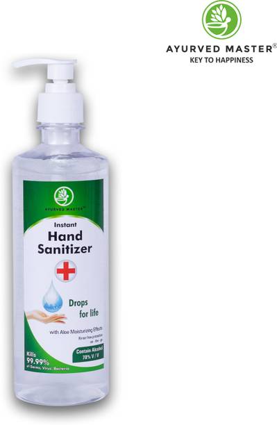 AYURVED MASTER Alcohol Based Instant  GEL, Small Pocket Size,Bottle,78% alcohol, Kills 99.95% Germs,500 ML Hand Sanitizer Bottle
