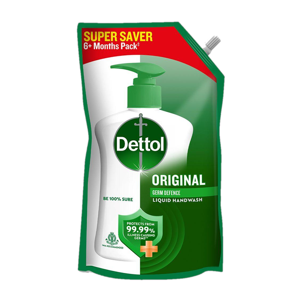 Dettol Original , liquid for bottle, Pouch, no powder, 10X Germ Protection, soap Hand Wash Pouch