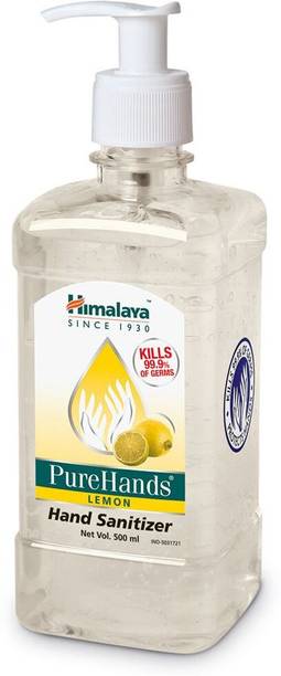 HIMALAYA PureHands Lemon Hand Sanitizer Pump Dispenser