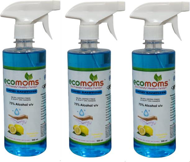 ecomoms  Liquid Hand Sanitizer Spray Bottle