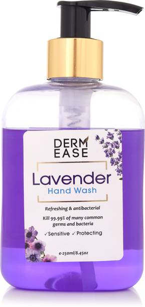 DERMEASE Hand Wash Enriched with Aloevera (100% Paraben free) With Goodness of Lavender (250ML) Hand Wash Pump Dispenser