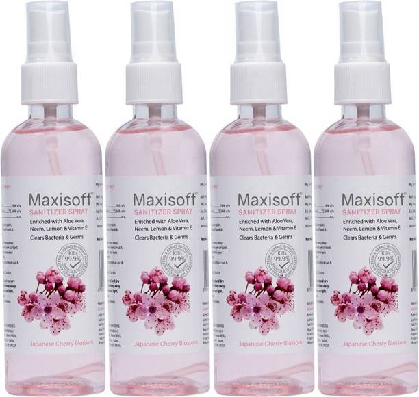 Maxisoft  Spray Japanese Cherry Blossom | Instant Germ Kill & Daily Hygiene Hand Sanitizer Bottle