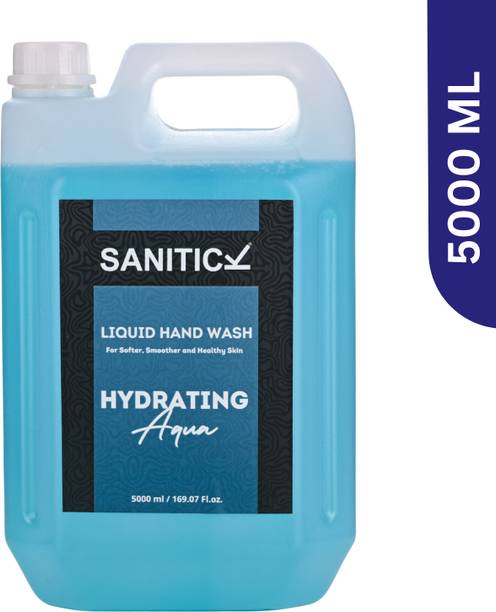 Sanitick Liquid Handwash - Hydrating Aqua | Gentle & Refreshing Formula for Clean Hand Wash Bottle