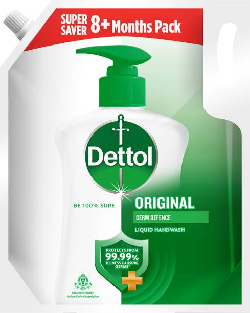 Dettol Liquid Handwash Refill Pouch - Original Germ Protection Hand Wash Pouch