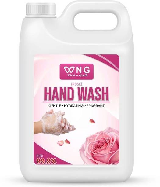 wng Liquid Handwash,Balanced, Skin Moisturizing, Soft Skin,Rose Hand Wash Can