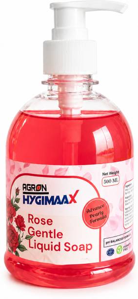 Naturon HYGIMAXX Gentle Liquid Soap Rose Pearly Hand Wash Premium Soft Skin Friendly Hand Wash Bottle