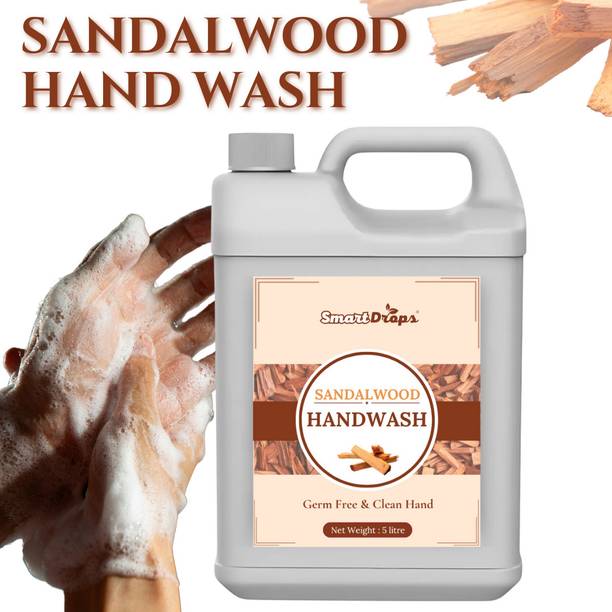 smartdrops Liquid Handwash,Balanced, Skin Moisturizing, Soft Skin Sandalwood Hand Wash Can Hand Sanitizer Can