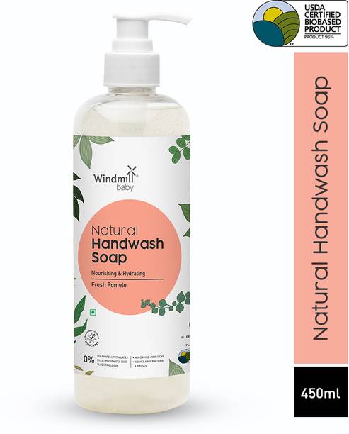 Windmill baby Fresh Pomelo Liquid Hand Wash Soap Nourishing and Hydrating for The Whole Family Hand Wash Bottle