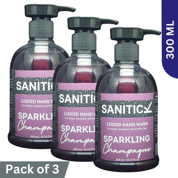 Sanitick Liquid Handwash - Sparkling Champagne |-Gentle & Refreshing Formula for Clean Hand Wash Bottle