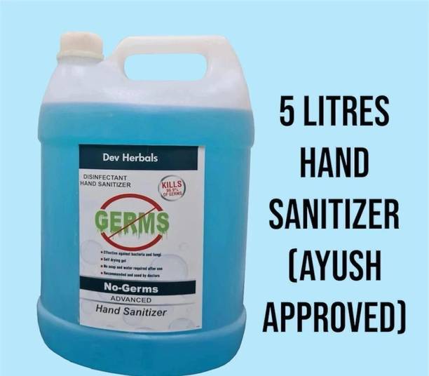 Dev Alcohol based hand sanitizer 5L Can, Liquid hand sanitizer, Hand sanitizer Hand Sanitizer Can