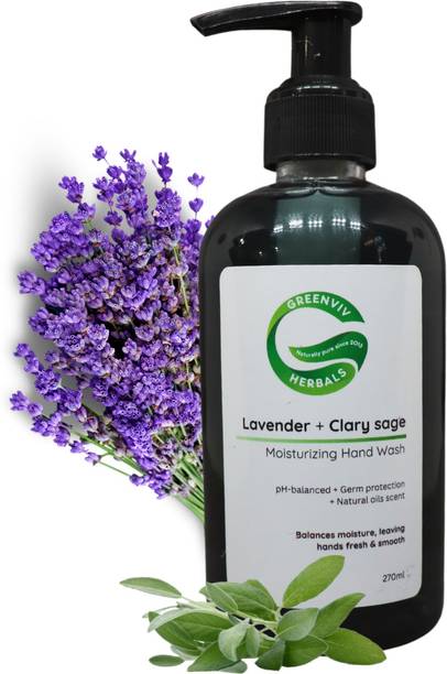 Greenviv Natural Anti-Bacterial & Moisturizing Handwash - Lavender & Clary Sage Hand Wash Pump Dispenser