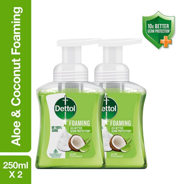 Dettol Foaming , liquid Bottle, Aloe combo, no powder, Moisturizer soap Hand Wash Pump Dispenser