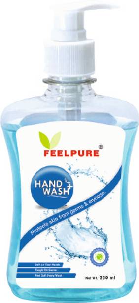 ODA FEELPURE Hand Wash, Germ Protection, 250ml Pack of 1 Hand Wash Bottle + Dispenser