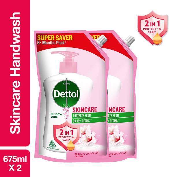 Dettol Skincare Liquid Handwash Refill Hand Wash Pouch