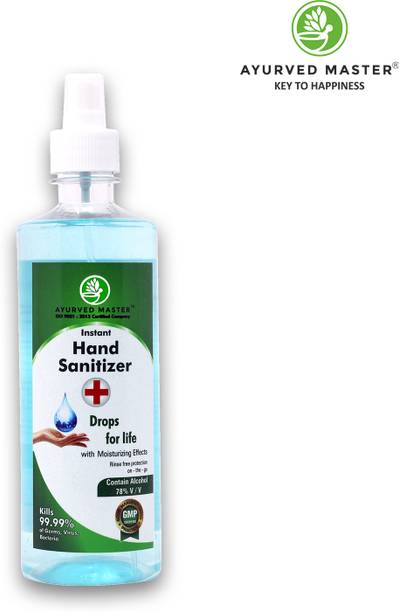 AYURVED MASTER HAND SANITIZER LIQUID 500ML MIST SPRAY Hand Sanitizer Pump Dispenser