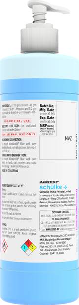 Microshield Blue Handrub 500ml - Trusted by Doctors, 99.99% Effective against Germs Hand Rub Bottle