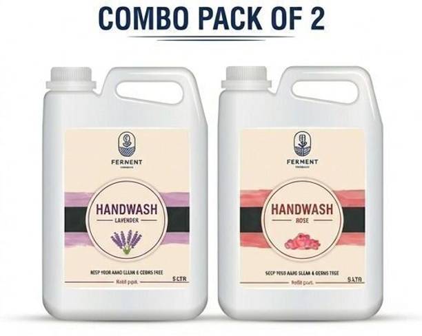FERMENT ORGANICS LAVENDER Gentle Hand Wash & Pure Rose Hand Wash Combo 10L Hand Wash Can