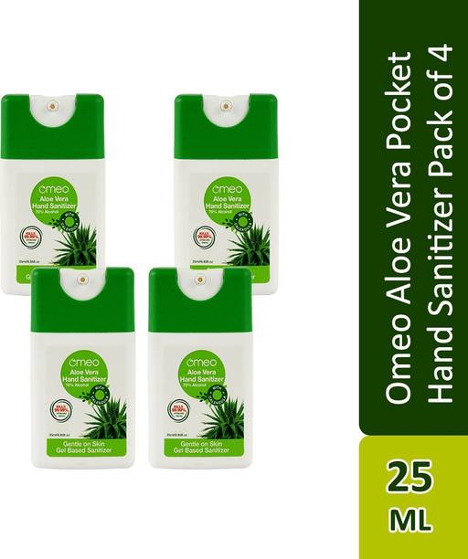 Omeo Pocket Aloe Vera  Anti bacterial 70% Alcohol based Sanitizer Hand Sanitizer Bottle