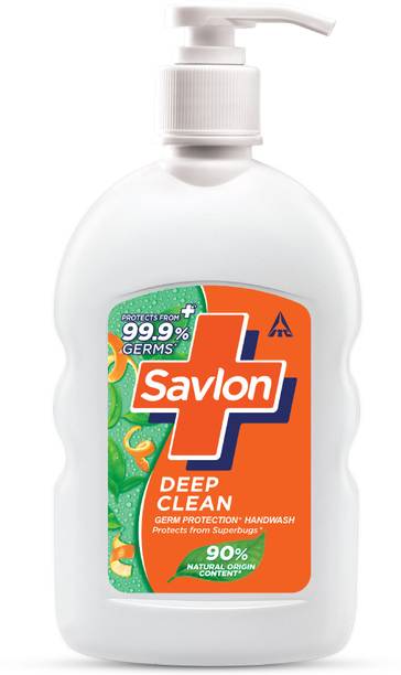 सावलोन Deep Clean Germ Protection Liquid Handwash| 90% Natural Origin
