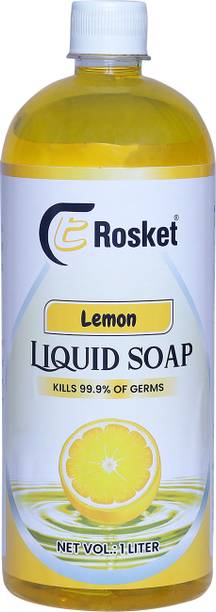 EROSKET Lemon Handwash | Kills 99% Germs | Refreshing Citrus Scent | Ideal for Daily Use Hand Wash Bottle