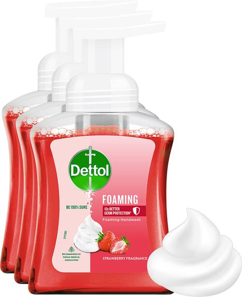 Dettol Strawberry Fragrance Foaming Hand Wash Pump Dispenser