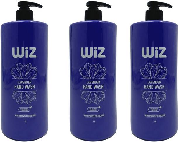 Wiz Lavender Fragrance | Moisturizing & pH Balanced | Soft on Hands Hand Wash Pump Dispenser