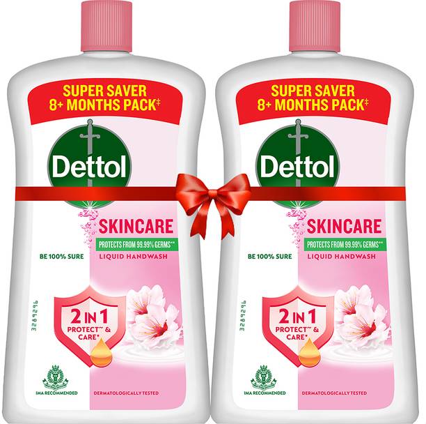 Dettol Skincare Liquid Soap. Hand Wash Bottle