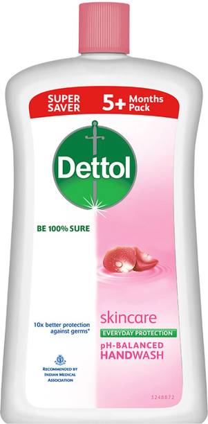Dettol Skincare Handwash Ph Balanced Bottle 900ml Hand Wash Bottle