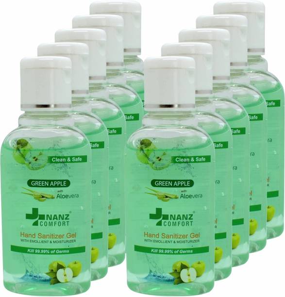 Nanz Comfort  Gel Green Apple Hand Sanitizer Bottle