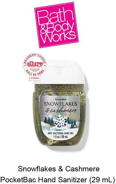 BATH & BODY WORKS SNOWFLAKES AND CASHMERE HAND GEL Hand Sanitizer Bottle
