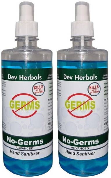 Dev  (Pack of 2) 500ml each bottle Hand Sanitizer Pump Dispenser