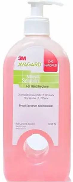 3M Avagard Pink CHG Hand Sanitizer Bottle + Dispenser
