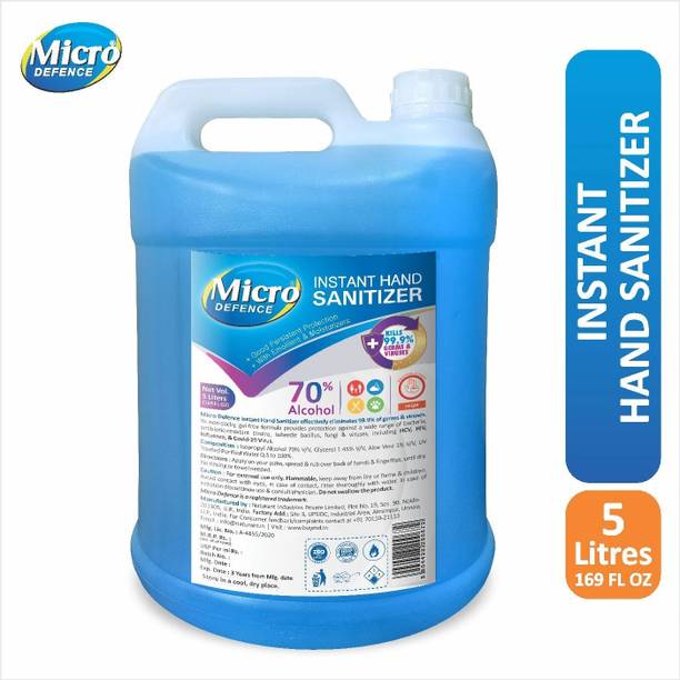MicroDefence 70% IP Alcohol hand sanitizer,Disinfectant,Fumigator|Kill 99.9% Virus|FamilySafe Hand Sanitizer Can
