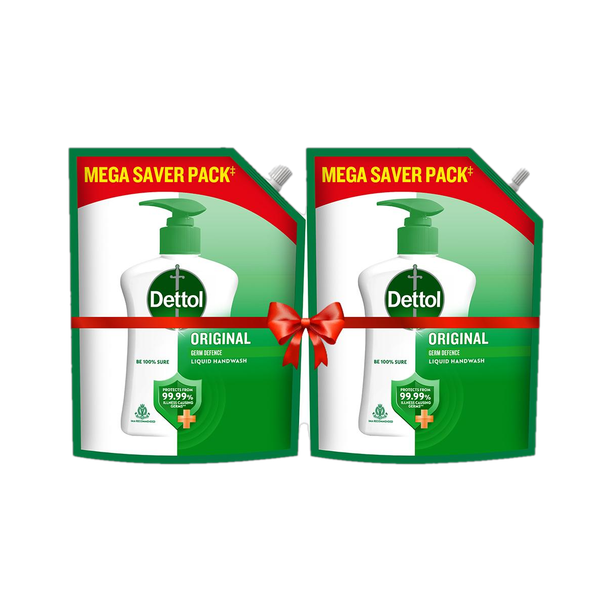 Dettol Original , liquid for bottle, Pouch, soap, no powder, 10X Germ Protection Hand Wash Refill Pouch