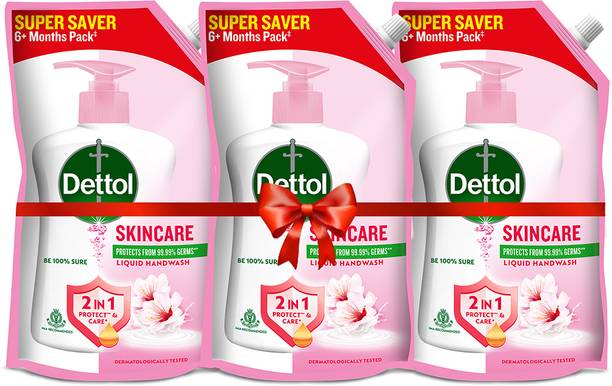 Dettol Liquid Handwash Refill Pouch - Skincare Moisturizing Hand Wash Pouch