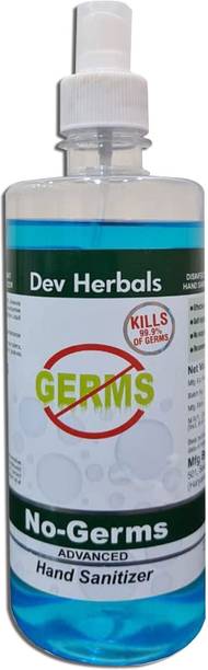 Dev Alcohol Based  500ml Bottle PO1, Kills 99.9% Grems, Sanitizer Hand Sanitizer Bottle + Refill