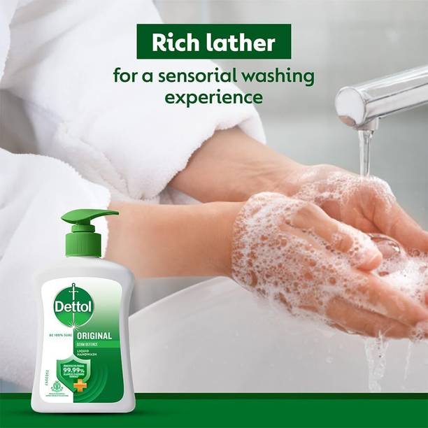 Dettol ORIGNAL HANDWASH PUMP 200ML WITH 170ML REFILL 372ml Hand Wash Bottle
