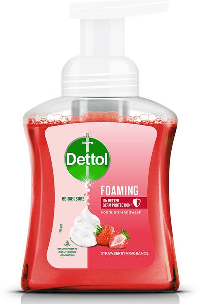 Dettol Strawberry Fragrance Foaming Hand Wash Pump Dispenser