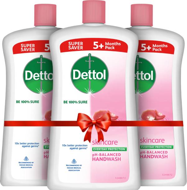 Dettol Liquid Handwash Soap Jar, Skincare - 900 ml Hand Wash Bottle